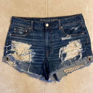 American Eagle Hi-Rise festival shorts